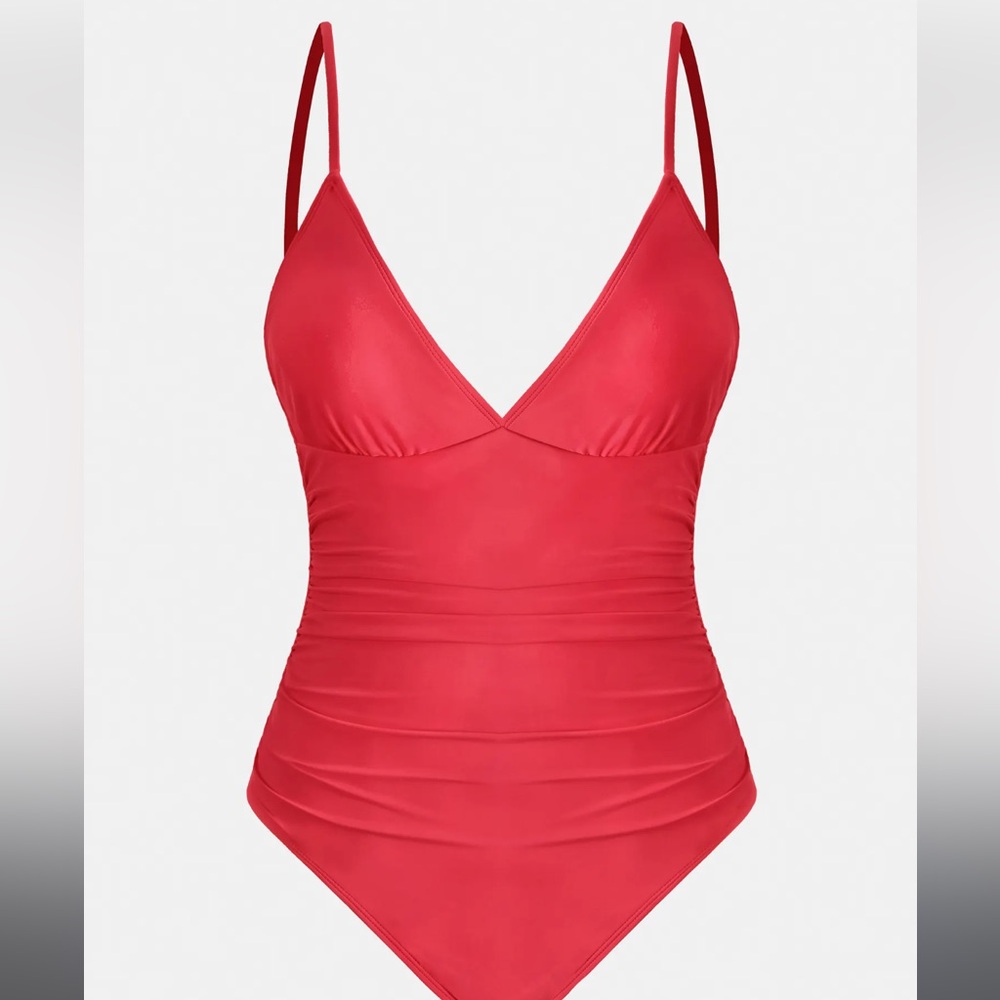 Red One-Piece Swimsuit